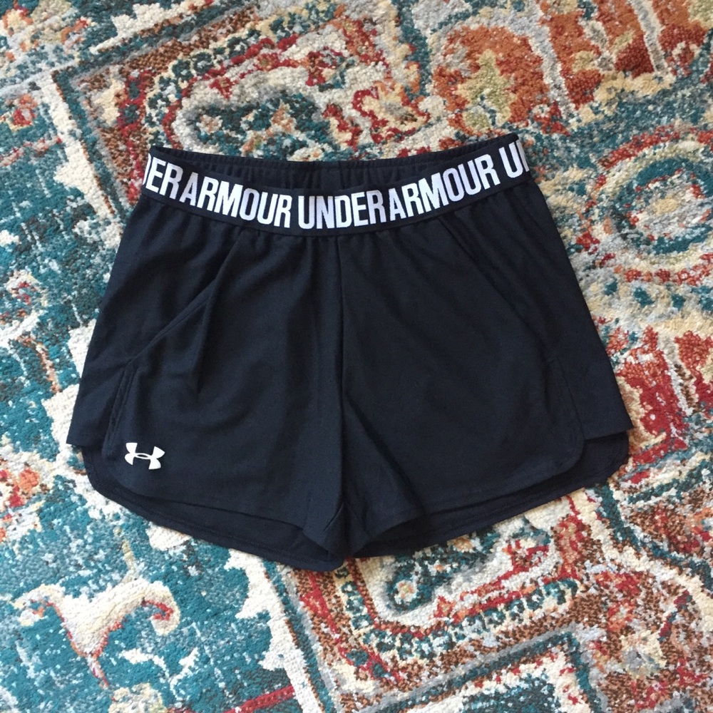 Last Call Under Armour Women Athletic Shorts $14